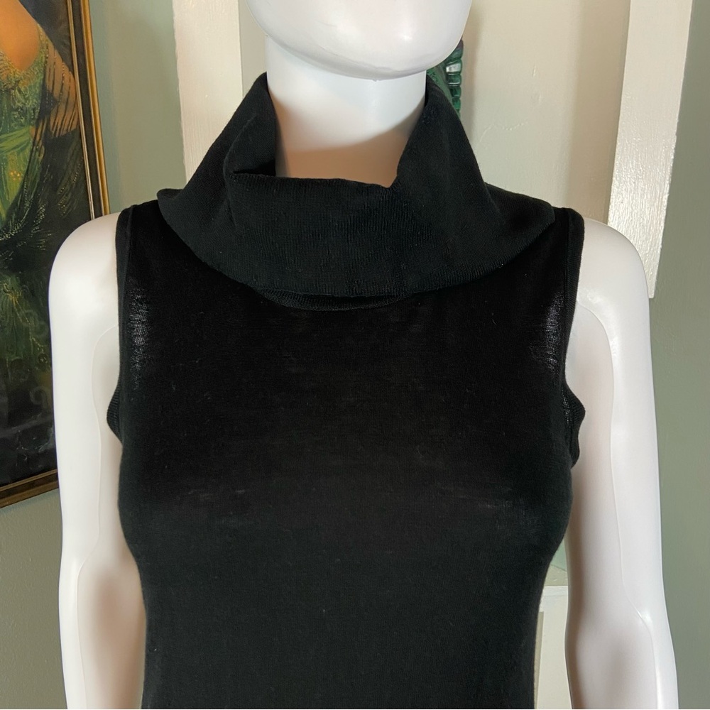 NWT New White House Black Market Cowl Neck Mini Dress Sheath Knit Sleeveless XS - Picture 5 of 13